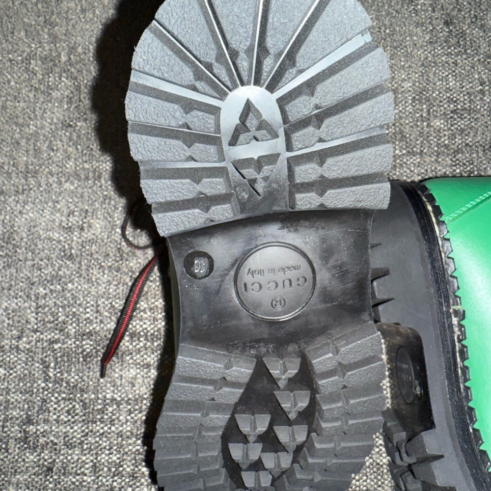 Gucci X The North Face Green Ankle Boots - Picture 10 of 11